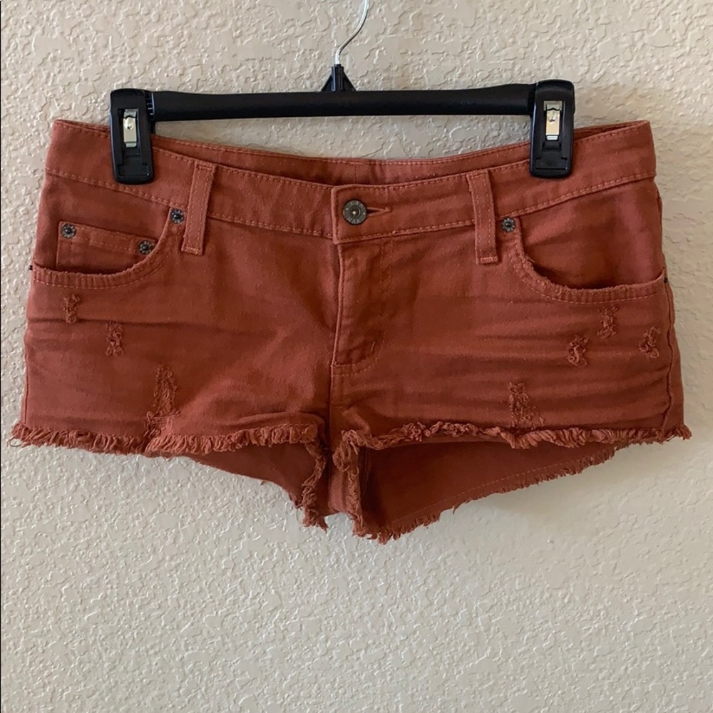LF CARMAR Distress cutoff shorts